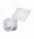 LED Outdoor Flood Wall Light with PIR Motion Sensor White 6567