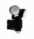 LED Outdoor Flood Wall Light with PIR Motion Sensor Black IP44