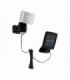 LED Outdoor Solar PIR Motion Sensor Wall Light Black IP44