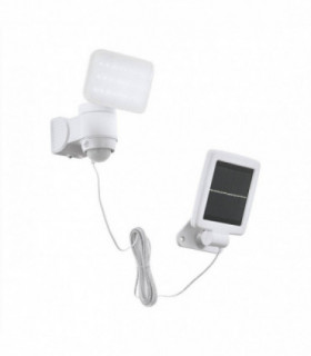 LED Outdoor Solar PIR Motion Sensor Wall Light White IP44