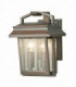 2 Light Outdoor Wall Lantern Light Aged Bronze IP44, E14
