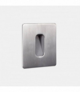 Outdoor LED Recessed Wall Light Stainless Steel Polished 9.5cm 162lm 3000K IP65