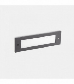 Outdoor LED Recessed Wall Light Dark Grey 29.8cm 1140lm 3000K IP65