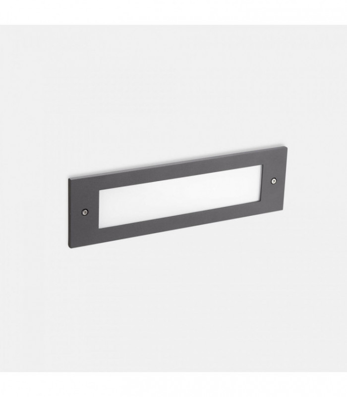 Outdoor LED Recessed Wall Light Dark Grey 29.8cm 1215lm 4000K IP65