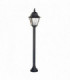 1 Light Outdoor Bollard Lantern Black IP43, E27