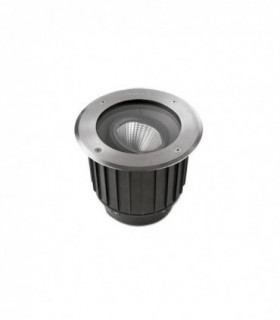 Outdoor LED Recessed Ground Uplight Stainless Steel Polished 12.5cm 995lm 2700K IP67