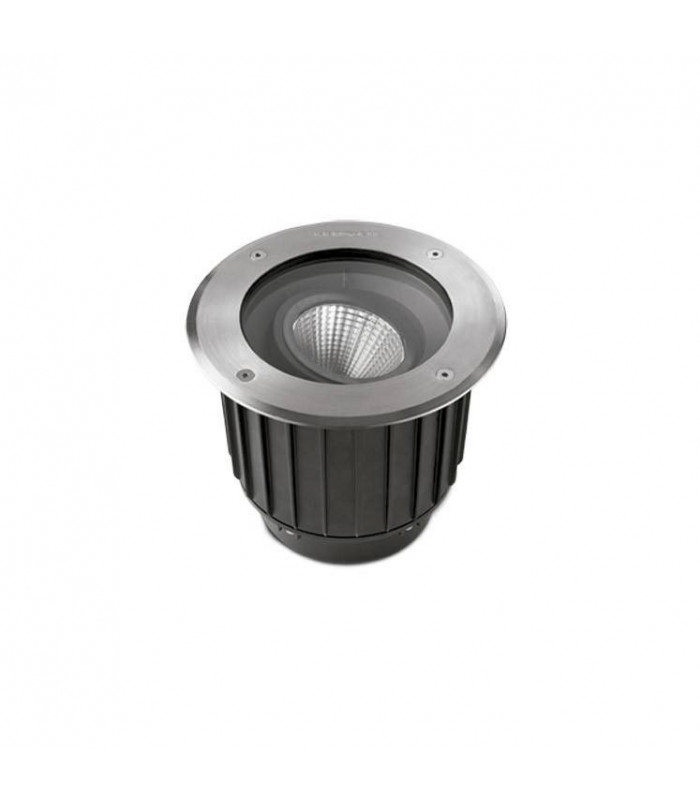 Outdoor LED Recessed Ground Uplight Stainless Steel Polished 12.5cm 995lm 2700K IP67