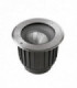 Outdoor LED Recessed Ground Uplight Stainless Steel Polished 22.3cm 2815lm 2700K IP67