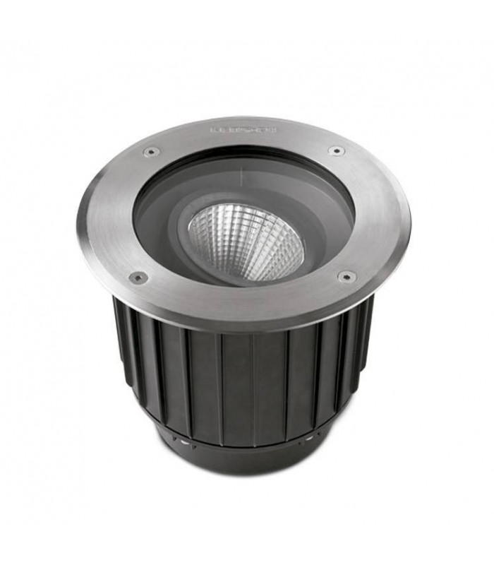 Outdoor LED Recessed Ground Uplight Stainless Steel Polished 22.3cm 2815lm 2700K IP67