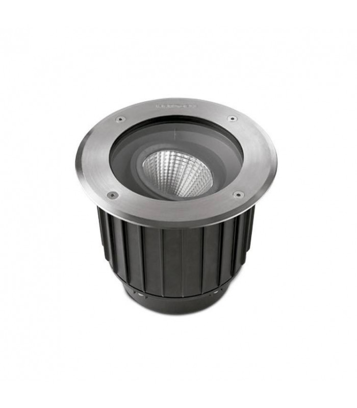 Outdoor LED Recessed Ground Uplight Stainless Steel Polished 1950lm 2700K IP67