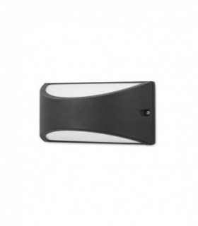 Outdoor LED Flush Up & Down Wall Light Urban Grey 945lm 3000K IP54