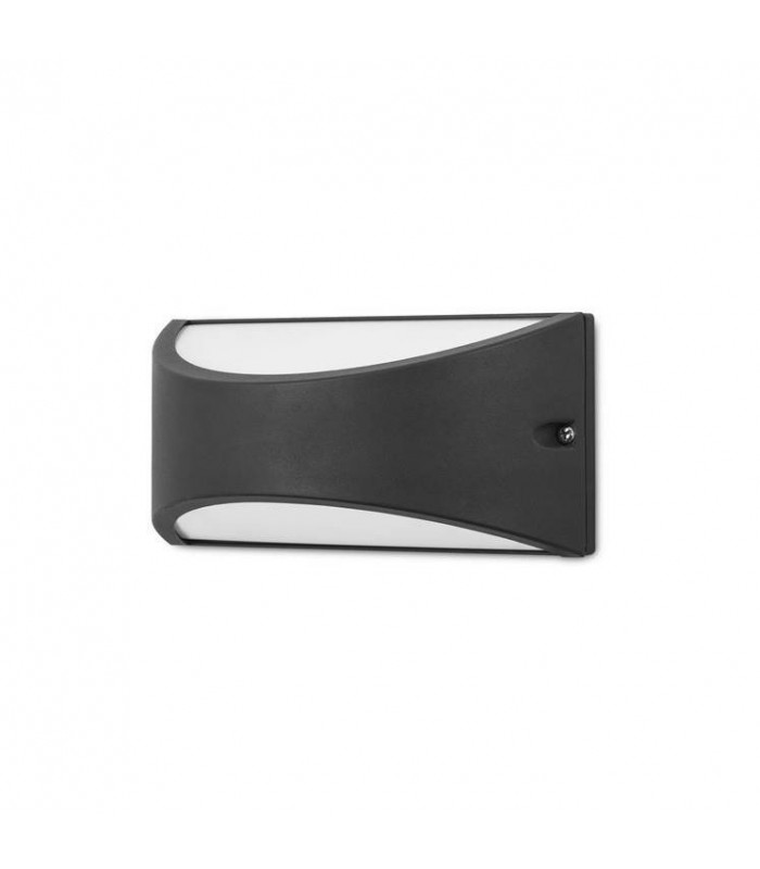 Outdoor LED Flush Up & Down Wall Light Urban Grey 945lm 3000K IP54