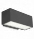 Outdoor LED Up & Down Wall Light Urban Grey 22cm 1955lm 4000K IP65