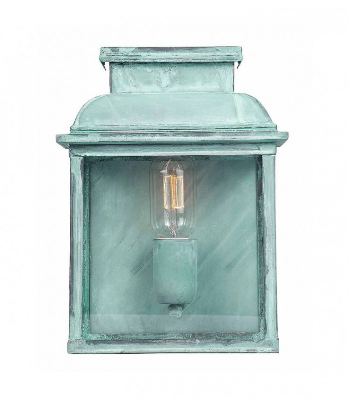 1 Light Outdoor Wall Lantern Light Verdigris IP44, E27