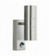Dual Outdoor Up Down Wall 2 Light Cast Aluminium with Motion Sensor IP44, GU10