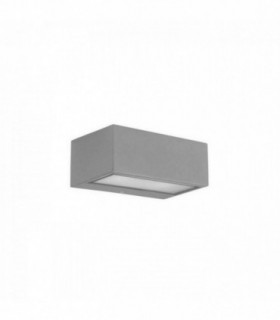 Outdoor LED Up Down Wall Light Nemesis Aluminium Grey 644lm 4000K IP44