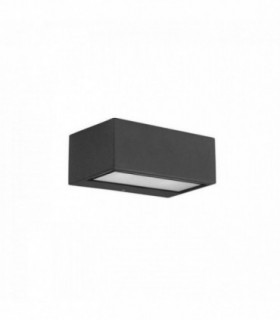 Outdoor LED Up Down Wall Light Nemesis Aluminium Urban Grey 644lm 4000K IP44