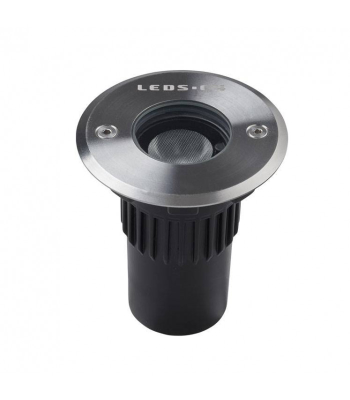 Outdoor LED Recessed Ground Uplight Stainless Steel Polished 8.5cm 240lm 10deg. 3000K IP67