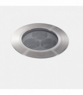 Outdoor LED Ultra Compact Uplight Recessed Stainless Steel Polished 12.5cm 2340lm 37deg. 3000K IP67