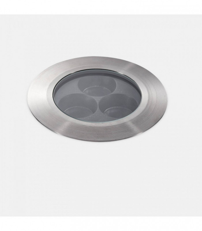 Outdoor LED Ultra Compact Uplight Recessed Stainless Steel Polished 12.5cm 2340lm 37deg. 3000K IP67