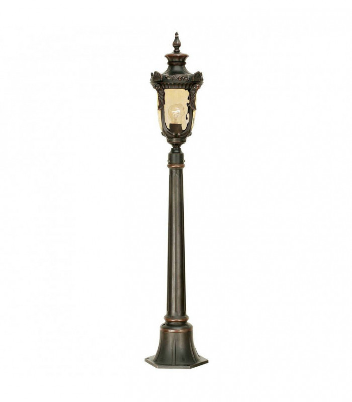 1 Light Medium Outdoor Bollard Lantern Old Bronze IP44, E27