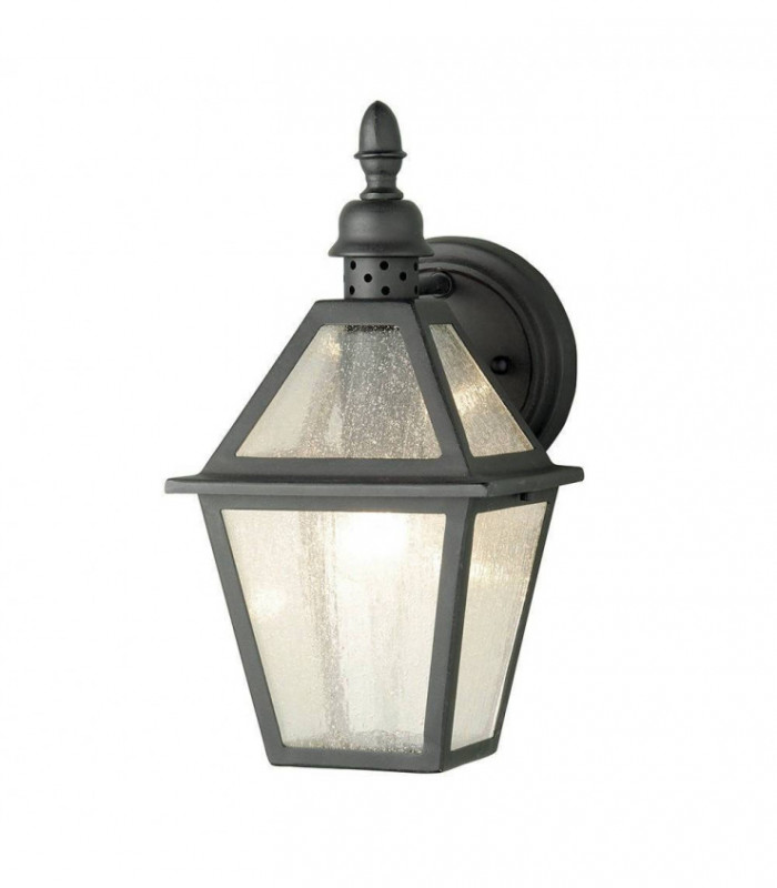 1 Light Outdoor Wall Lantern Light Black IP44, E27