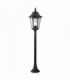 1 Light Outdoor Bollard Lantern Black IP44, E27