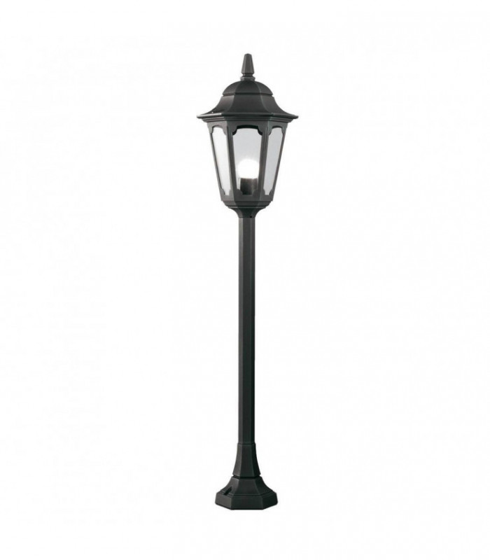1 Light Outdoor Bollard Lantern Black IP44, E27