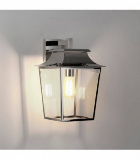 Outdoor Wall Light Polished Nickel IP23, E27