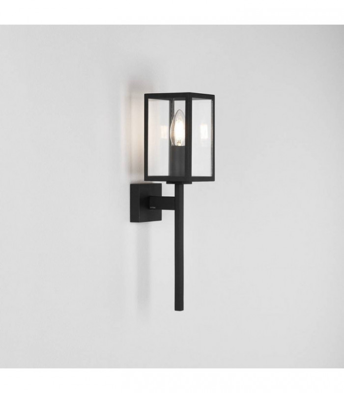 Outdoor Wall Light Textured Black IP44, E14