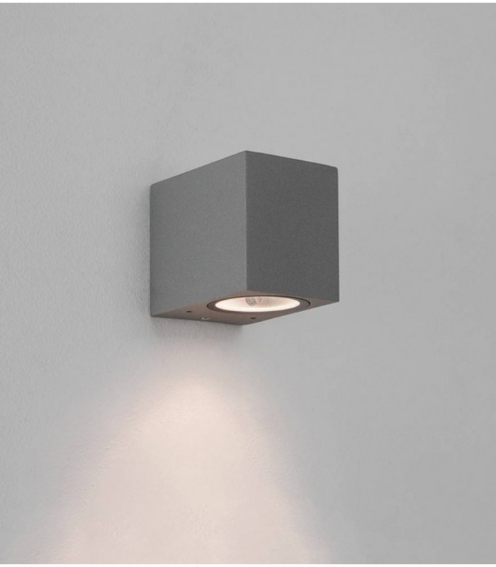 LED Outdoor Wall Light Textured Grey IP44, GU10