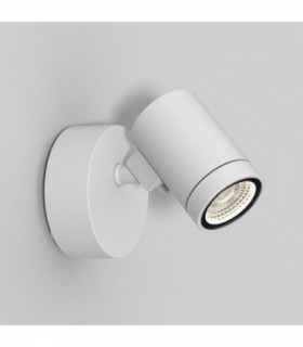 Single Spot LED Outdoor Spotlight Textured White IP65