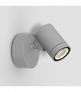 Single Spot LED Outdoor Spotlight Textured Grey IP65