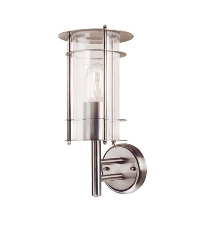 1 Light Outdoor Wall Lantern Light Stainless Steel IP43, E27