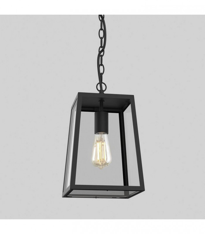 Outdoor Pendant Light Textured Black, E27