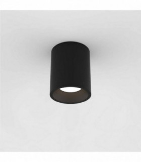 Outdoor Round Surface Mounted LED Downlight Textured Black IP65