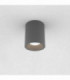 Outdoor Round Surface Mounted LED Downlight Textured Grey IP65