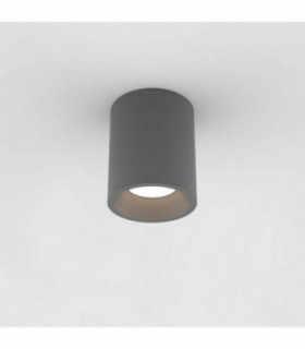 Outdoor Round Surface Mounted LED Downlight Textured Grey IP65