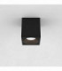 Outdoor Square Surface Mounted LED Downlight Textured Black IP65