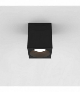 Outdoor Square Surface Mounted LED Downlight Textured Black IP65