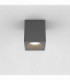 Outdoor Square Surface Mounted LED Downlight Textured Grey IP65