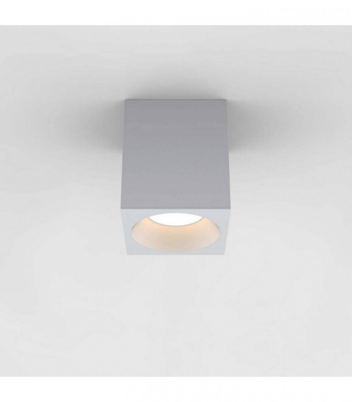 Outdoor Square Surface Mounted LED Downlight Textured White IP65