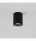 Outdoor Round Surface Mounted LED Downlight Textured Black IP65