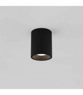 Outdoor Round Surface Mounted LED Downlight Textured Black IP65