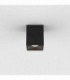 Outdoor Square Surface Mounted LED Downlight Textured Black IP65