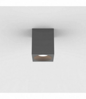 Outdoor Square Surface Mounted LED Downlight Textured Grey IP65