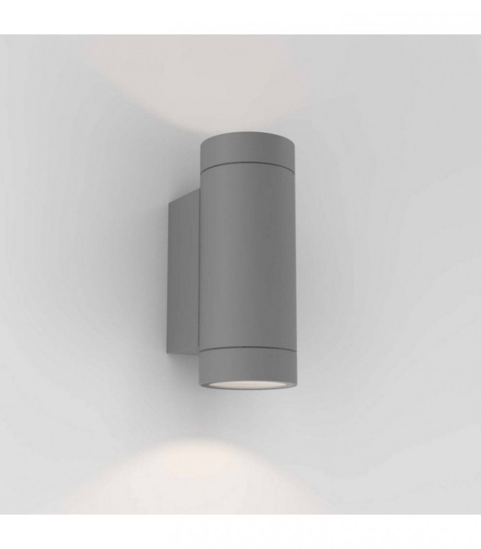 LED Outdoor Wall Light Textured Grey IP54, GU10