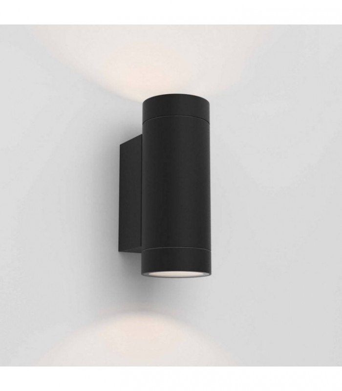 LED Outdoor Wall Light Textured Black IP54, GU10