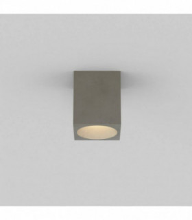 Outdoor Square Ceiling Light Concrete IP44, GU10