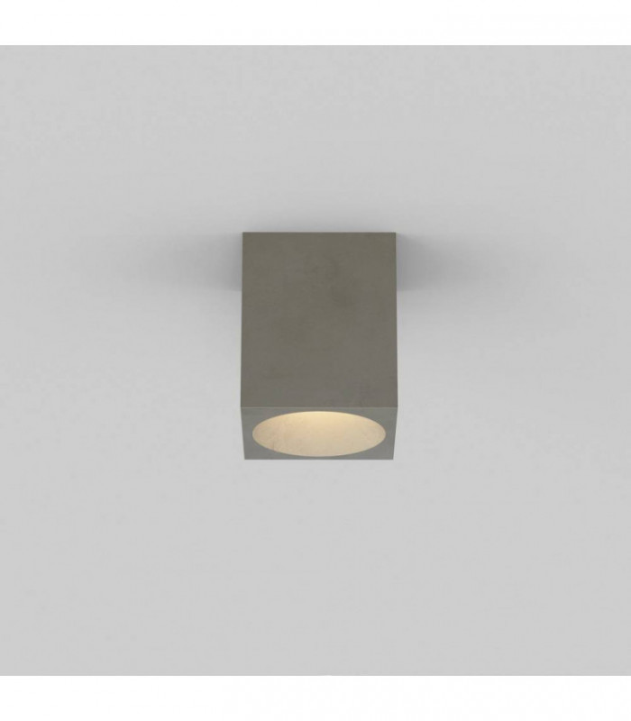 Outdoor Square Ceiling Light Concrete IP44, GU10